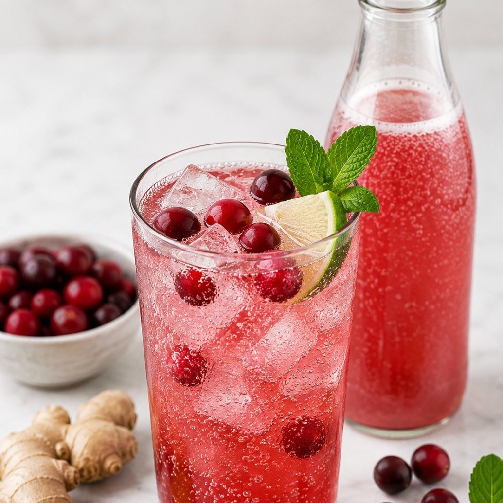 Cranberry Ginger Fizz.