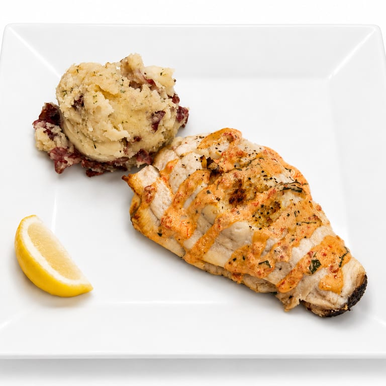 Savor our stuffed flounder