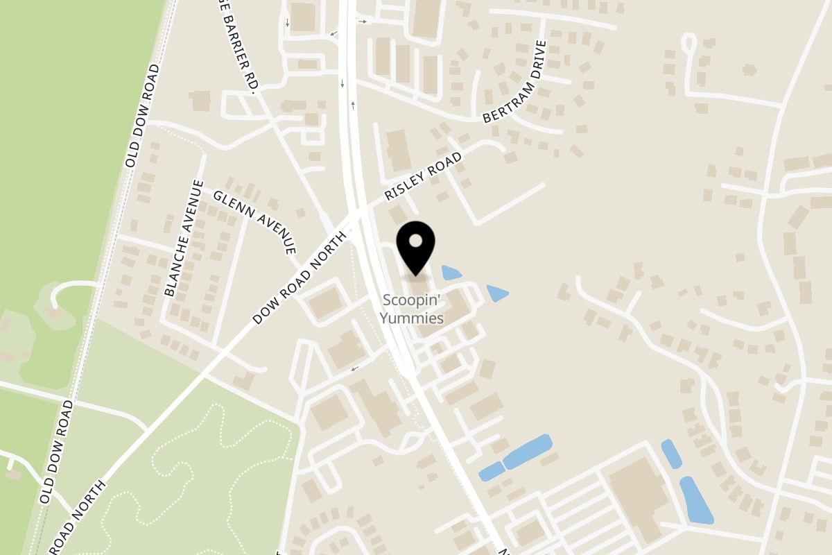Map showing the location of Michael's Seafood Restaurant on 1206 N Lake Park Blvd A in Carolina Beach